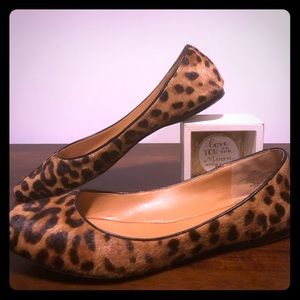 Leopard print Nine West flats